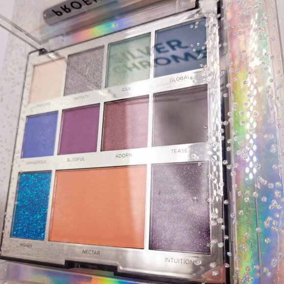 Profusion Silver Glitters Chrome 13 Eyeshadow Palette Holiday Make Up Face Kit - Picture 4 of 7